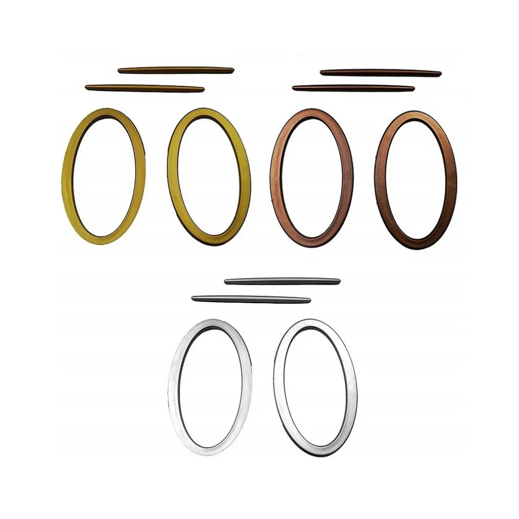 2 ANELLI ANELLO FERMAGLIO DESIGN MODERNO 16.5x9.5CM FERMATENDA RACCOGLI TENDE