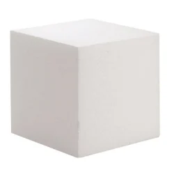 2 BASE STAMPO QUADRATO CUBO 10CM POLISTIROLO PER TORTA CAKE DESIGN FESTA CUCINA