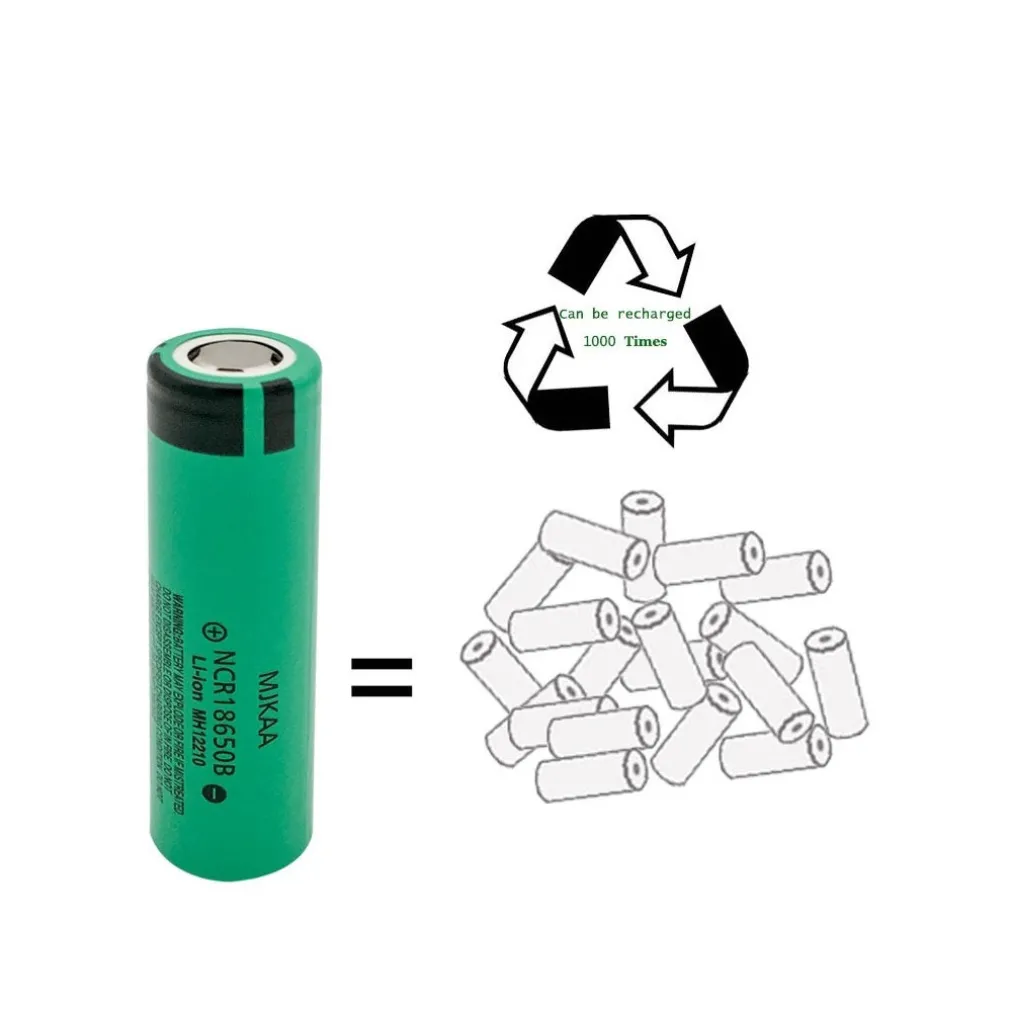 2 BATTERIE PILE BATTERIA RICARICABILE IONI DI LITIO 8800mAh 3.7V TORCE LED