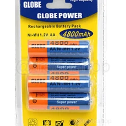 4 BATTERIE STILO AA RICARICABILI DA 4800 mAH Ni-MH PILE CONFEZIONE BATTERY