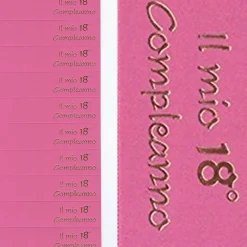 70 BIGLIETTINI BOMBONIERE 18°COMPLEANNO DICIOTTANNI AUGURI STAMPABILI PRETAGLIATI FUCSIA