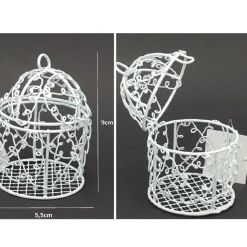 36 BOMBONIERA GABBIA LANTERNA PORTA CONFETTI COMUNIONE MATRIMONIO PROMESSA