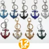 12 BOMBONIERE ANCORA COLORATA MARE 18 ANNI COMPLEANNO GLITTER PORTACHIAVI CHIAVE