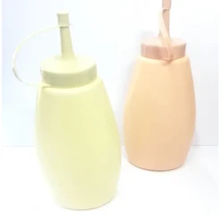 2 BOTTIGLIE 300ML DOSATORE DISPENSER SALSE OLIO KETCHUP SENAPE MAIONESE PER PUB