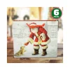 6 BUSTE DA REGALO STAMPA BABBO NATALE CLASSICO CON MANICI ROSSI 31X26X12CM