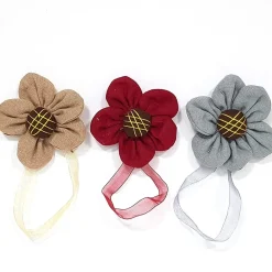 2 CALAMITA FIORE LEGATENDA FERMA TENDA IN TESSUTO ORNAMENTO CALAMITE PER TENDE