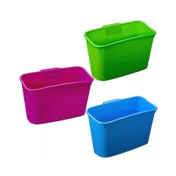 2 CESTI IN PLASTICA PER BRICCOLE IMMONDIZIA RACCOLTA DIFFERENZIATA GANCIO