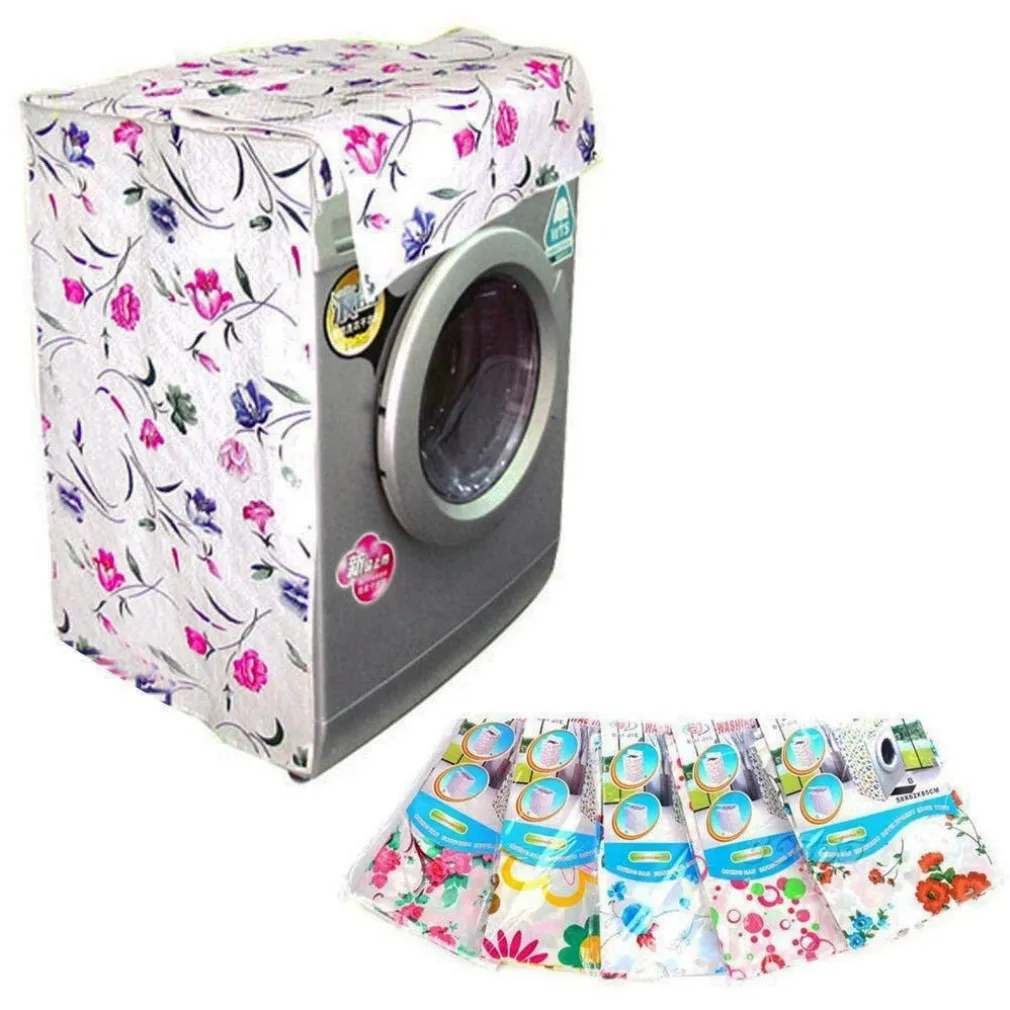 2 COPRI LAVATRICE UNIVERSALE IN PEVA 58X62X85 VARIE FANTASIE TELO COPRILAVATRICE
