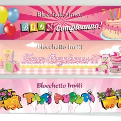 20 INVITO INVITI IN CARTA 16X7 CM BIGLIETTO BIGLIETTI PER FESTA PARTY FEMMINILE