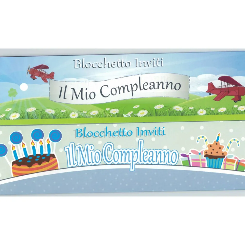 20 INVITO INVITI IN CARTA 16X7 CM BIGLIETTO BIGLIETTI PER FESTA PARTY MASCHILE