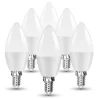 5 LAMPADINE LED E14 C37 CANDELA 4,5W LUCE CALDA FREDDA NATURALE SAMSUNG V-TAC255