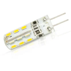 2 LAMPADINE 2.5W LED 32 SMD ATTACCO G4 A SPILLO LUCE BIANCA FREDDA CALDA 220V