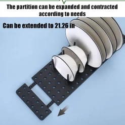 2 ORGANIZER DIVISORI SEPARATORI PER CASSETTI MOBILI CUCINA STOVIGLIE REGOLABILI