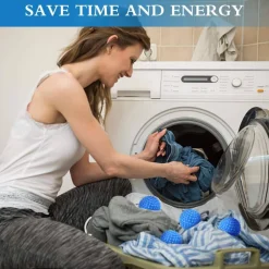 2 PALLINE PER LAVATRICE E ASCIUGATRICE PER BUCATO EFFETTO AMMORBIDENTE STIRATURA