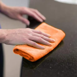 12 PANNI MICROFIBRA 35 X 35 CM PANNO PULIZIA MULTIUSO LAVAGGIO AUTO ASCIUGAMANO