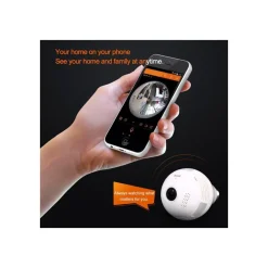 360° PANORAMICA MINI WIFI IP TELECAMERA LAMPADINA NASCOSTA CAMERA 960P LAMPADA