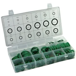 270 PEZZI GUARNIZIONI O'RING 18 MISURE DIVERSE ORING ANELLI GOMMINI VERDI