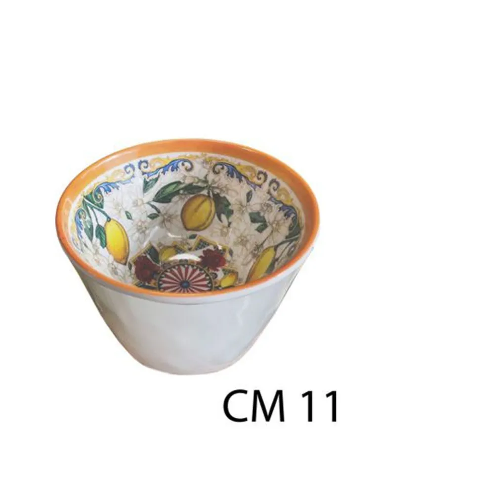 2 PEZZI INSALATIERA PICCOLA CIOTOLA CARRETTO SICILIANO CENTRO TAVOLA DECORAZIONE