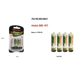 4 PEZZI PILE AA BATTERIE RICARICABILI STILO DA 4700 MAH BATTERIA UNIVERSALI PILA