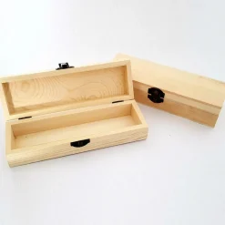 2 PEZZI SCATOLE LEGNO PORTAPENNE PORTAGIOIE RF_7608 RETTANGOLARE COFANETTO