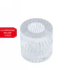 2 PORTA CANDELA LANTERNA ROTONDO BOMBONIERA MATRIMONIO DECORAZIONE TEA LIGHT 5X5