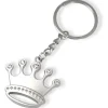 12 PORTACHIAVI PORTA CHIAVE BOMBONIERE CONFETTATA CORONA RE REGINA SEGNAPOSTO