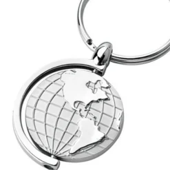 12 PORTACHIAVI PORTA CHIAVE BOMBONIERE SEGNAPOSTO MAPPAMONDO ROTANTE GLOBO TERRA