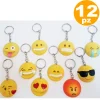 12 PZ BOMBONIERA FACCINE EMOKI EMOTICON CERAMICA PORTACHIAVI COMPLEANNO 18 ANNI