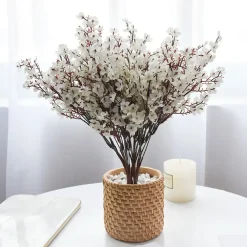 2 PZ FIORI PESCO FINTI ARTIFICIALI PRIMAVERA DECORAZIONE INTERNO ESTERNO BOUQUET