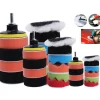 12 PZ KIT DI SPUGNE LUCIDANTI CON ADATTATORE PER LUCIDATURA AUTO 6" PLATORELLO