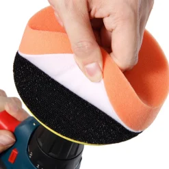 12 PZ KIT DI SPUGNE LUCIDANTI CON ADATTATORE PER LUCIDATURA AUTO 3