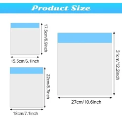 70 PZ SACCHETTI PER ALIMENTI CONGELATORE RIUTILIZZABILI CON CHIUSURA ERMETICA 3 MISURE