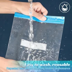 70 PZ SACCHETTI PER ALIMENTI CONGELATORE RIUTILIZZABILI CON CHIUSURA ERMETICA 3 MISURE