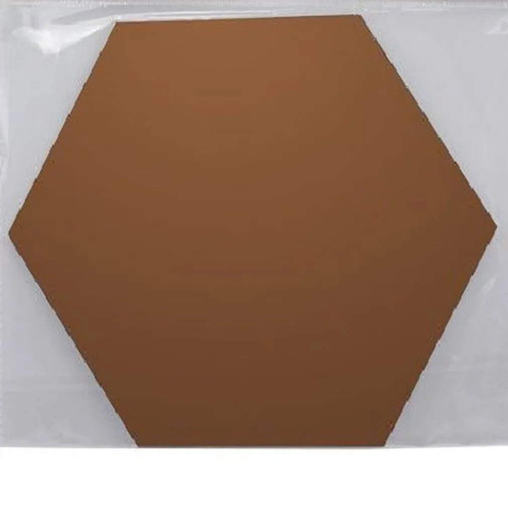 2 PZ SPECCHIO ADESIVO ESAGONALE ADESIVA MURALE ARREDAMENTO CASA 21X18X10CM 70876