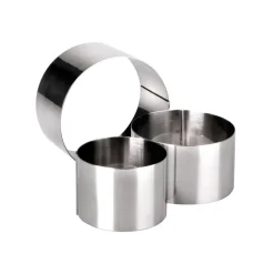 12 PZ STAMPO STAMPINI FORMA PER DOLCI PASTA ANELLO CIRCOLARE 6 X 6 CM CUCINARE