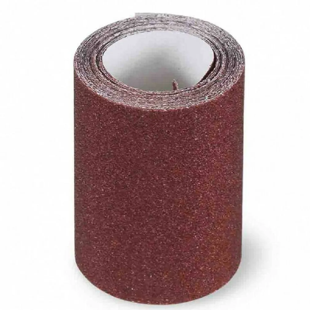 2 ROTOLI CARTA VETRATA ABRASIVA LUNGA 10 METRI GRANA P60 PER LEVIGARE SMUSSARE