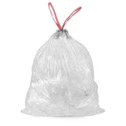 5 ROTOLI SACCHETTI BUSTE SPAZZATURA PROFUMATI 30LT 50X60 CON MANICI BIANCO 100PZ