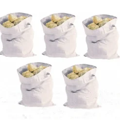 12 SACCHETTI RIUTILIZZABILI 55X85 TESSUTO INTRECCIATO RIFIUTI SPAZZATURA SACCHI