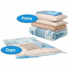 12 SACCHETTI SOTTOVUOTO SALVASPAZIO 40X60 BUSTE SACCO SALVA SPAZIO ABITI PIUMONI