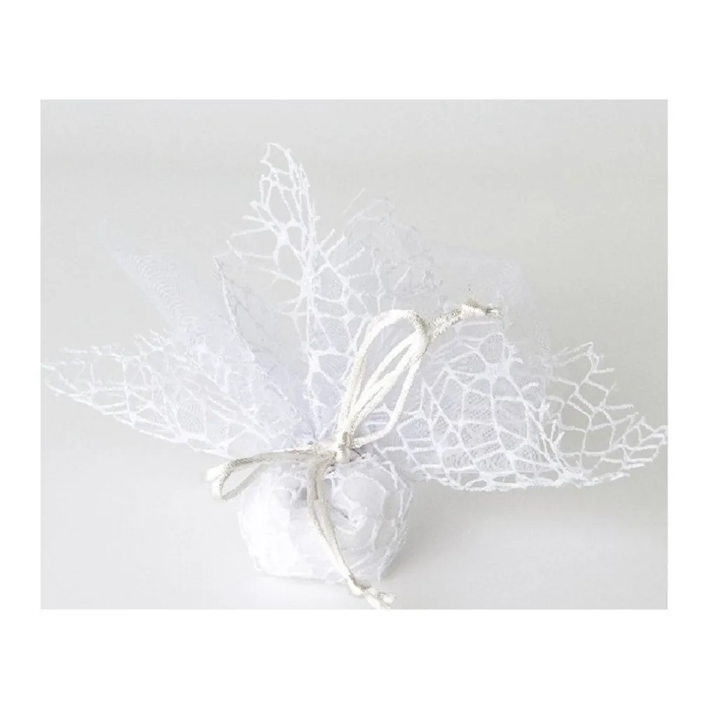 20 SACCHETTI VELO VELETTI ORGANZA RETE TULLE PER CONFETTI MATRIMONIO BOMBONIERE