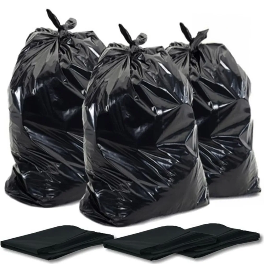 5 SACCHI SPAZZATURA SENZA MANIGLIE NERI 90 x 120 CM 150 LITRI SUPER RESISTENTI