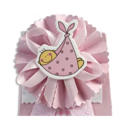 12 SCATOLINA PORTA CONFETTI BOMBONIERA NASCITA BATTESIMO BIMBA ROSA FEMMINA