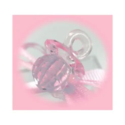 12 SCATOLINA PORTA CONFETTI BOMBONIERA NASCITA BATTESIMO CIUCCIO BIMBA ROSA