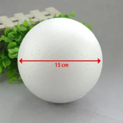 6 SFERE PALLINE DI POLISTIROLO DIAMETRO 15 CM DECOUPAGE DECORAZIONI NATALIZIE