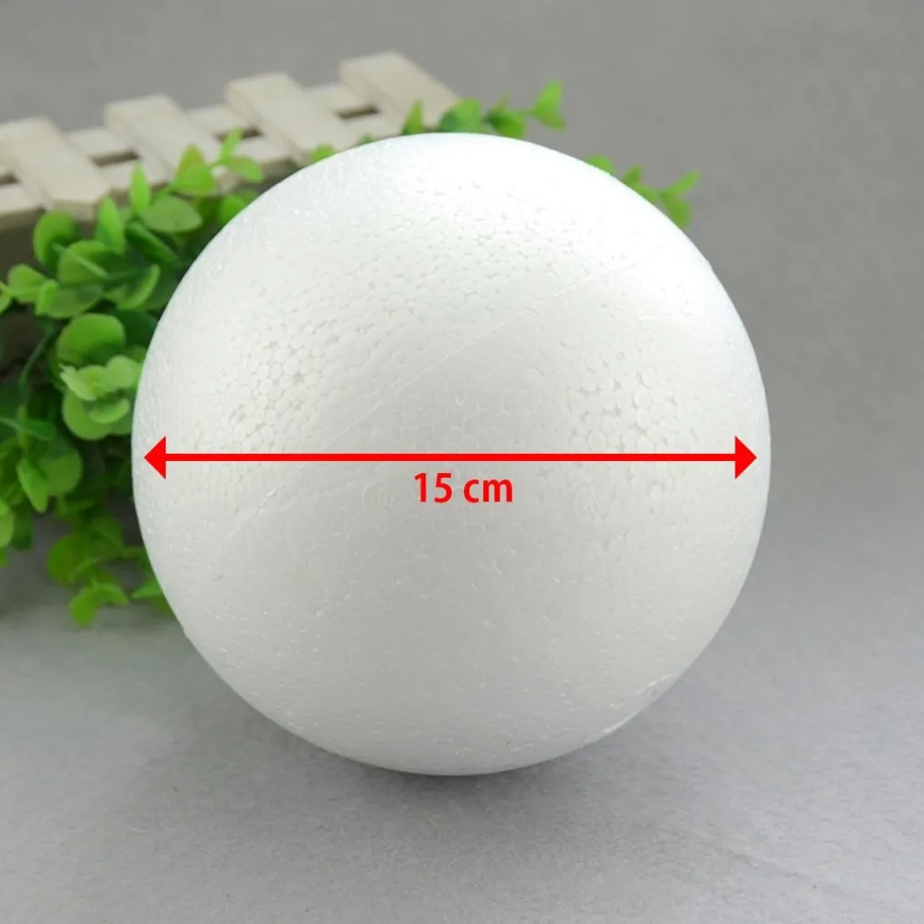 6 SFERE PALLINE DI POLISTIROLO DIAMETRO 15 CM DECOUPAGE DECORAZIONI NATALIZIE