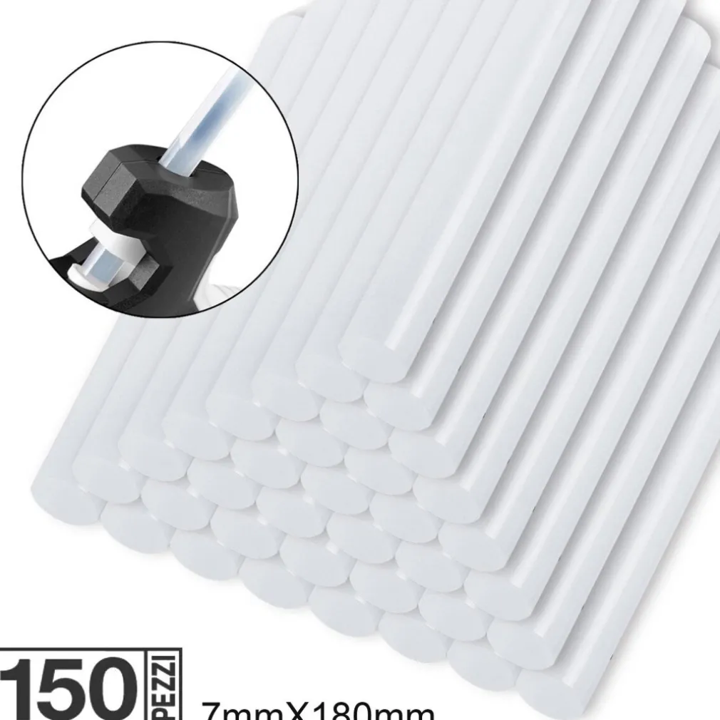 60 STICK PER PISTOLA COLLA A CALDO BASTONCINI DIAM. 11MM PER 18CM TERMOFUSIBILE