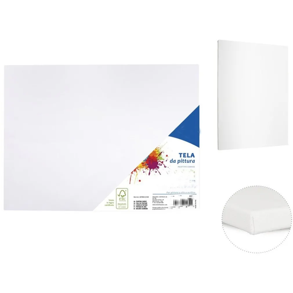 2 TELA PER DIPINGERE CANVAS RETTANGOLARE 20 X 25 CM ARTICO DISEGNO ARTE PITTURA