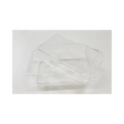 4 VASCHETTE VASCHETTA CON COPERCHIO 1 PORZIONI TRASPARENTE PLASTICA PER TORTA