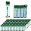 144 X BATTERIE PILE MINISTILO PHILIPS ZINCO CARBON LONGLIFE BATTERIA AAA R3 1,5V