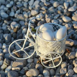 12 X BOMBONIERA BOMBONIERE BICICLETTA A TRE RUOTE CON CESTINO PORTACONFETTI